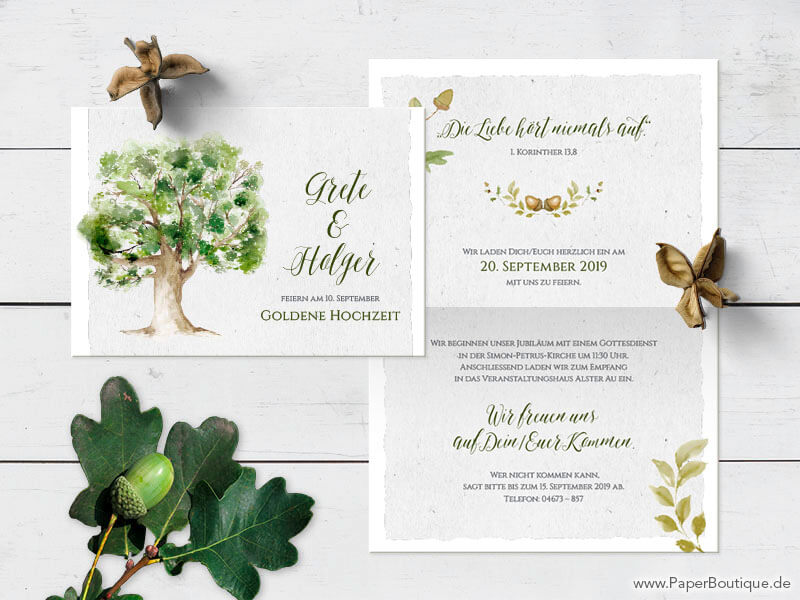 Einladung für Goldene Hochzeit zum 50 Jubiläum Einladung für Goldene Hochzeit zum 50 Jubiläum